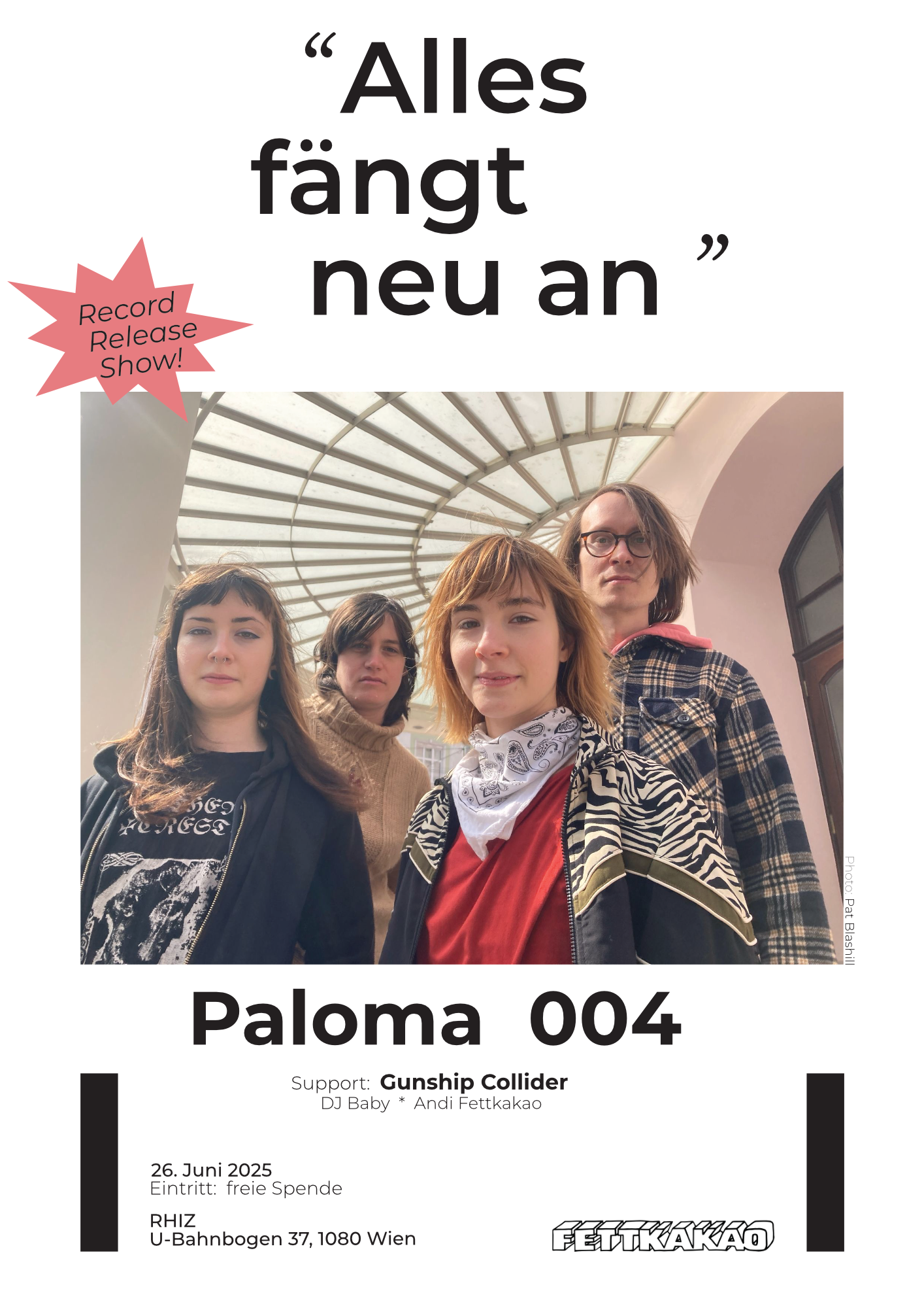 Paloma 004 - Alles fängt neu an, album release